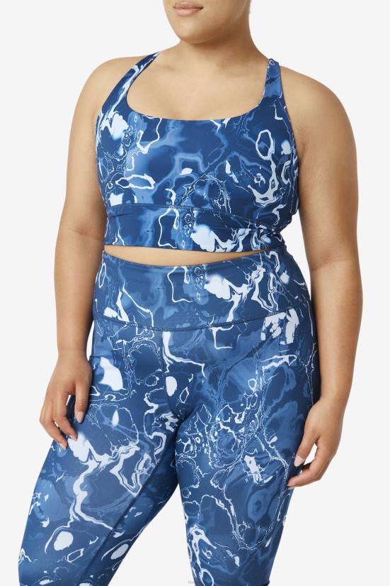 שיש חיל הים FILA fila uplift cross back חזייה טופ שיש נייבי 68LF1831