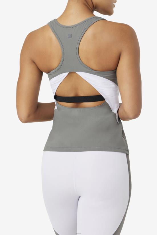 כחול גרגויל/לבנדר FILA fila uplift open racerback גופיית גרגויל/לבנדר כחול 68LF1873