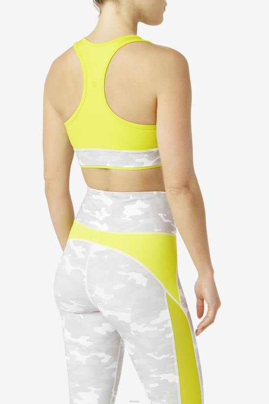 גוֹפרִית FILA fila uplift racerback חזיית עליונית גופרית 68LF1807