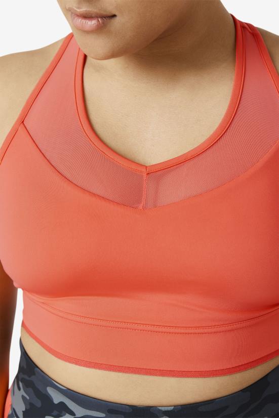 אלמוגים לוהטים FILA fila uplift racerback חזיית חזייה לוהטת קורל 68LF1849