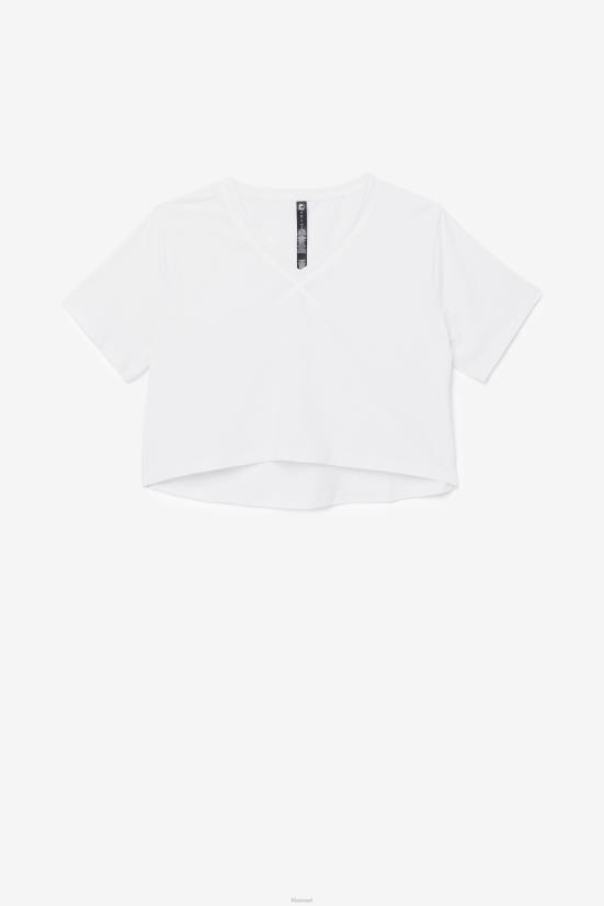 לבן FILA fila white fi-lux טופ קרופ גבוה-נמוך 68LF1858