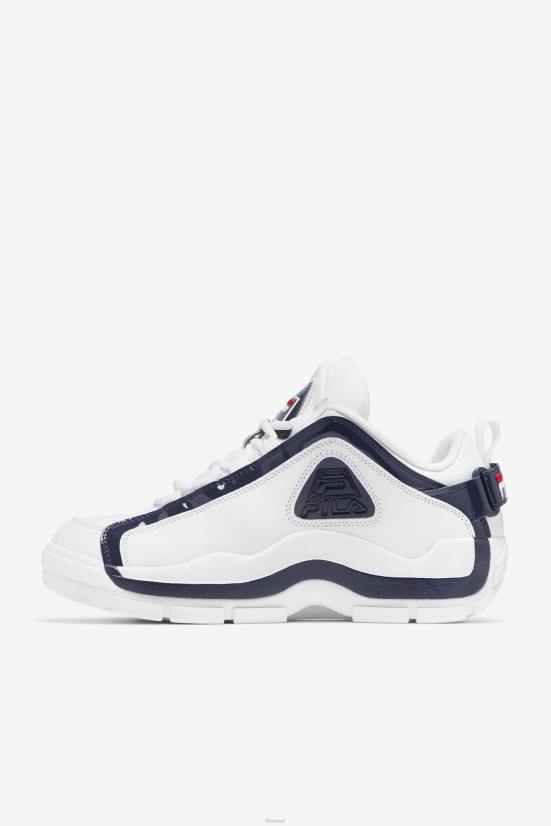 לבן/כהה/אדום FILA מהדורה מחודשת של fila white/navy/red grant hill 2 low x 2pac '96 68LF4