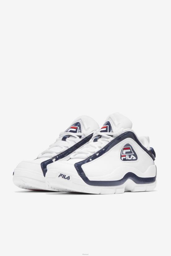 לבן/כהה/אדום FILA מהדורה מחודשת של fila white/navy/red grant hill 2 low x 2pac '96 68LF4