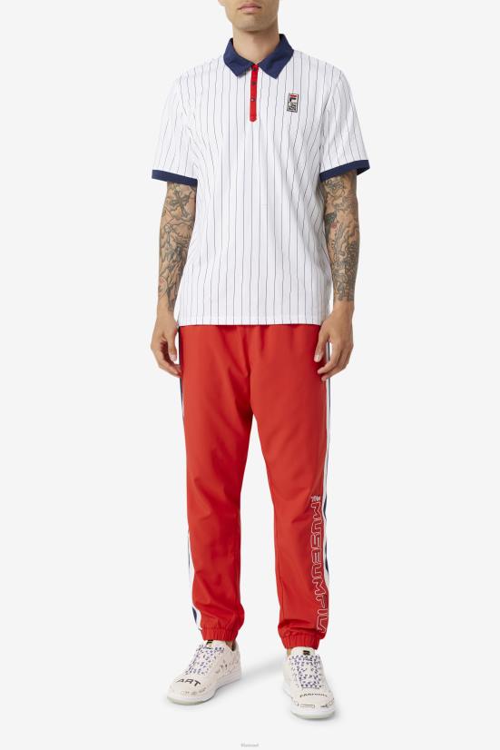 לבן / מעיל טווס / אדום FILA fila white/peacoat/red fila x the museum bb1 polo 68LF418