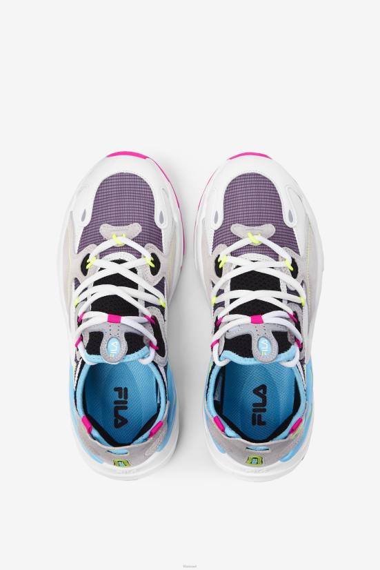 גלוי לבן/ורוד/כחול FILA fila white/pink glo/bluefish women's ray tracer evo 2 68LF1306