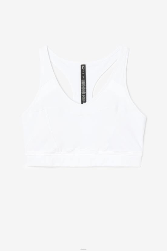 לבן FILA fila white uplift racerback חזיית ספורט 68LF1834