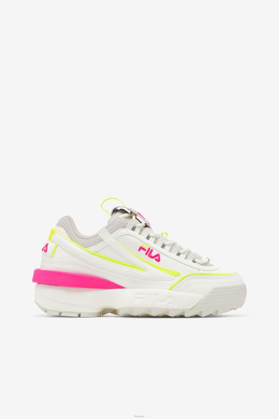 חול לבן/לבן/גלו ורוד FILA fila women's disruptor 2 exp לבן/לבן חול/ורוד glo 68LF1171