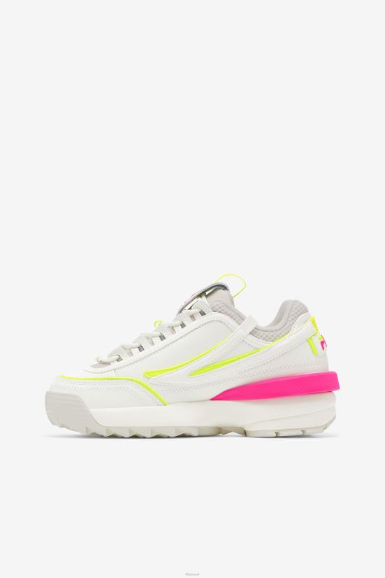 חול לבן/לבן/גלו ורוד FILA fila women's disruptor 2 exp לבן/לבן חול/ורוד glo 68LF1171