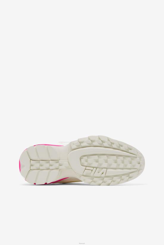 חול לבן/לבן/גלו ורוד FILA fila women's disruptor 2 exp לבן/לבן חול/ורוד glo 68LF1171