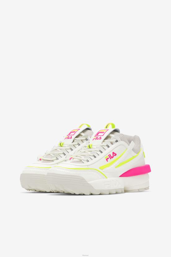חול לבן/לבן/גלו ורוד FILA fila women's disruptor 2 exp לבן/לבן חול/ורוד glo 68LF1171