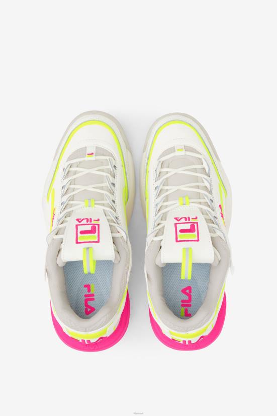 חול לבן/לבן/גלו ורוד FILA fila women's disruptor 2 exp לבן/לבן חול/ורוד glo 68LF1171
