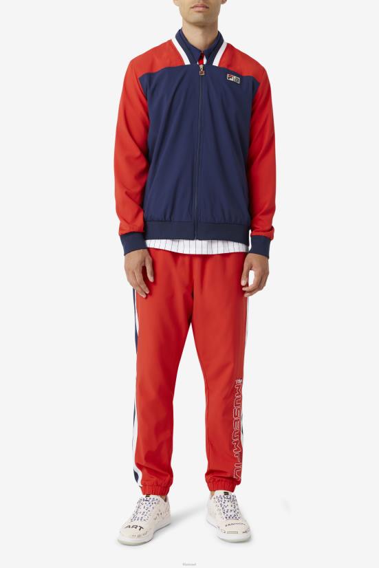 אדום / מעיל טווס / לבן FILA fila x the museum track pant fila red/peacoat/white 68LF734