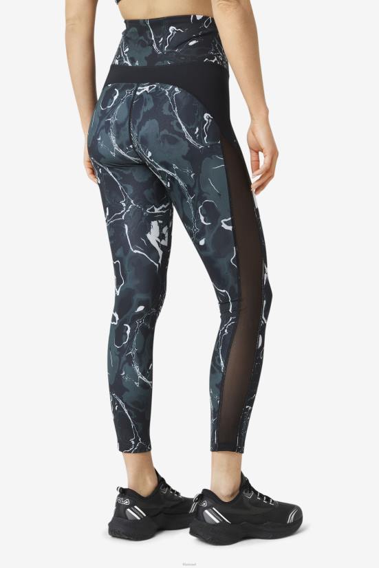 שיש שחור FILA forza contrast 7/8 leggings fila שיש שחור 68LF1964