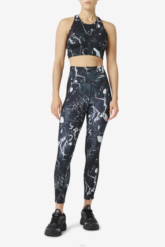 שיש שחור FILA forza contrast 7/8 leggings fila שיש שחור 68LF1964