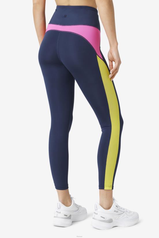 חיל הים/אזליה/גופרית FILA נייבי/אזליה/סולפור forza contrast 7/8 leggings fila 68LF1968