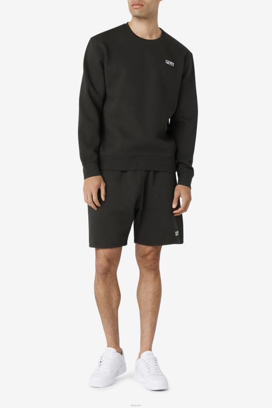 לבן שחור FILA garran crew פילה שחור/לבן 68LF527