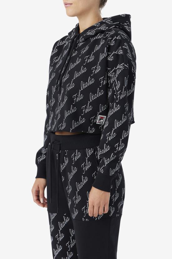 שחור/גן FILA קפוצ'ון gianna שחור/גרדניה פילה 68LF1541