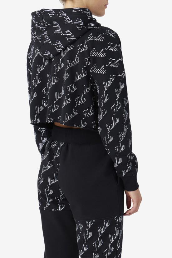 שחור/גן FILA קפוצ'ון gianna שחור/גרדניה פילה 68LF1541