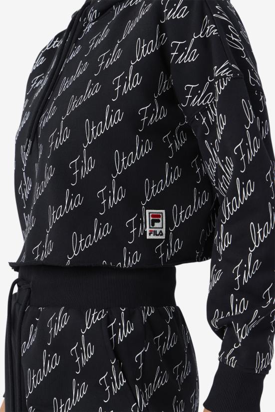 שחור/גן FILA קפוצ'ון gianna שחור/גרדניה פילה 68LF1541