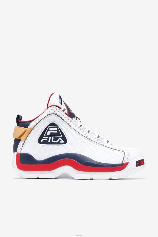 לבן/כחול/אדום FILA גברים גרנט hill 2 game break white/blues/red fila 68LF5