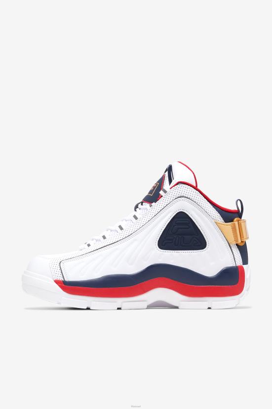 לבן/כחול/אדום FILA גברים גרנט hill 2 game break white/blues/red fila 68LF5