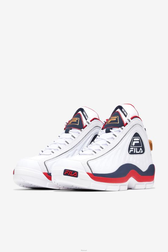 לבן/כחול/אדום FILA גברים גרנט hill 2 game break white/blues/red fila 68LF5