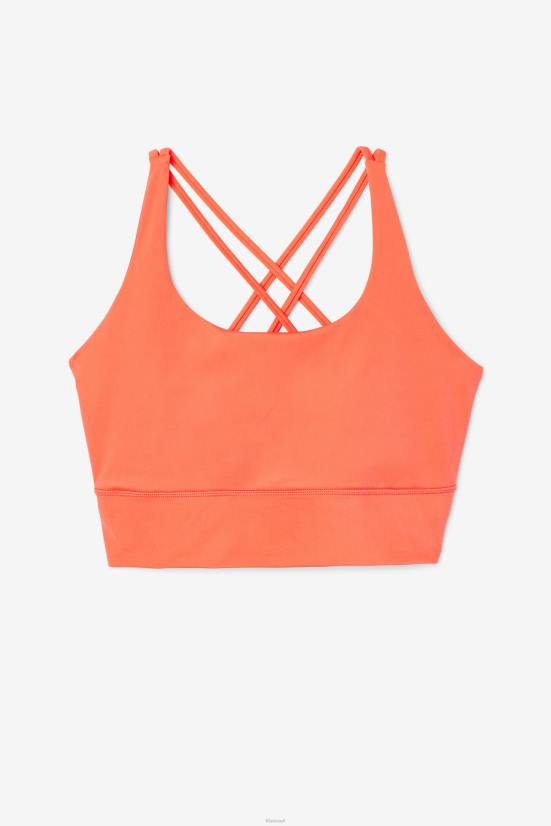 אלמוגים לוהטים FILA hot coral uplift cross back bra top fila 68LF1830