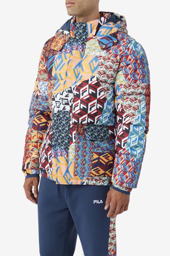 אוקיינוס/צהוב/לבן FILA jacket vostok outdoor fila ocean/צהוב/לבן 68LF770