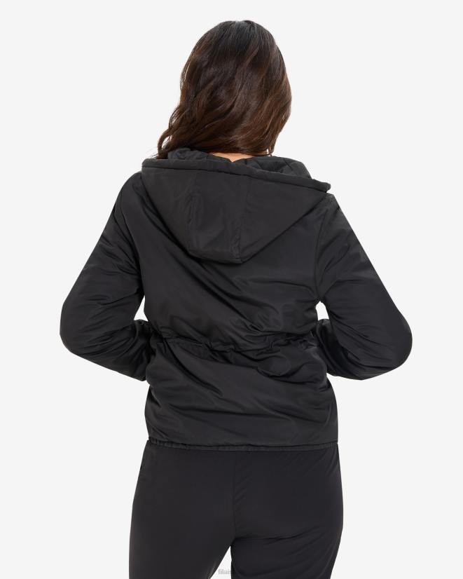 שָׁחוֹר FILA טאש הפיך לנשים jkt fila שחור 68LF2978