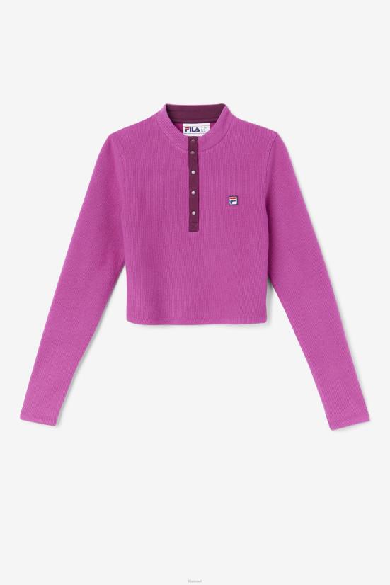 אודם/פוטפורי FILA josie חצי רוכסן פילה רוז'/פוטפורי 68LF1388