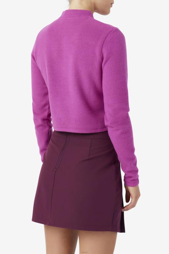 אודם/פוטפורי FILA josie חצי רוכסן פילה רוז'/פוטפורי 68LF1388