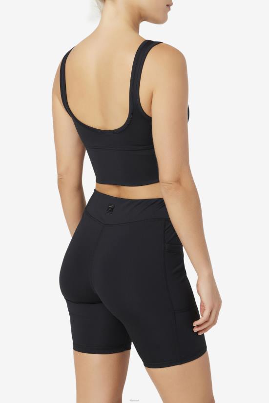 שָׁחוֹר FILA טופ חזיית kora fila שחור 68LF1418