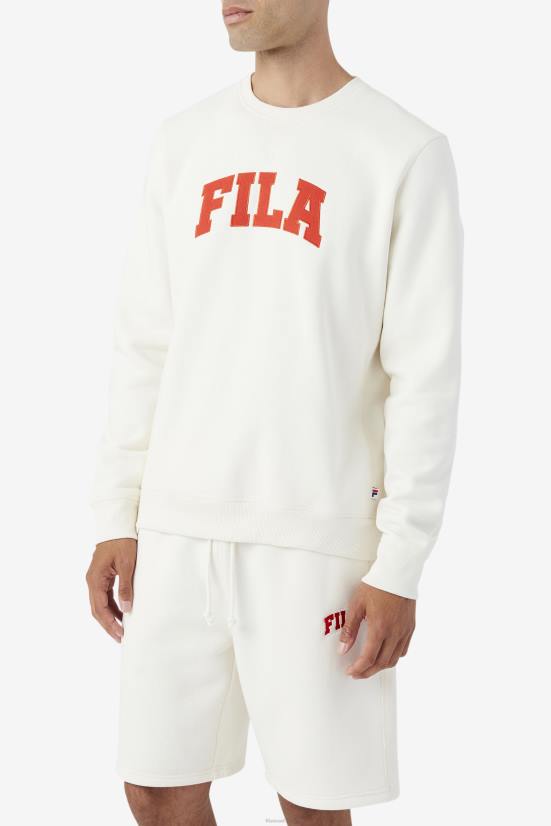 גרדניה/אדום לוהט FILA kory crewneck sweatshsirt fila gardenia/אדום לוהט 68LF500