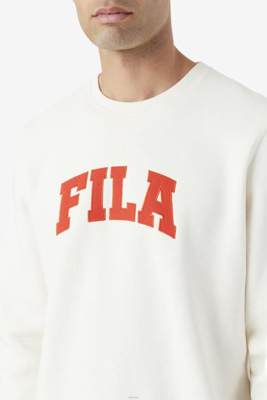 גרדניה/אדום לוהט FILA kory crewneck sweatshsirt fila gardenia/אדום לוהט 68LF500