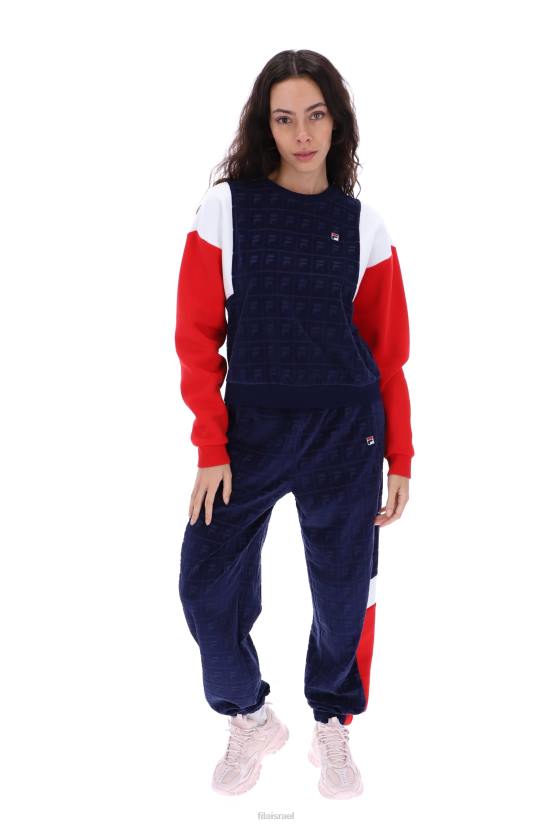 FILA lucy velour crew סווטשירט fila 68LF3428