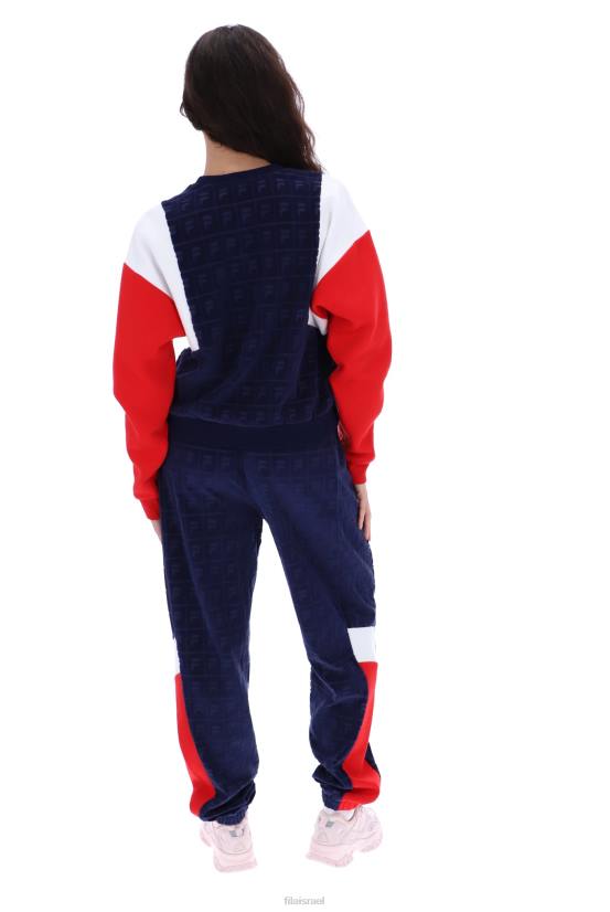 FILA lucy velour crew סווטשירט fila 68LF3428