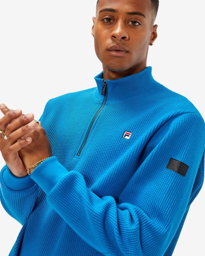 מיקונוס כחול FILA תג גברים כחול mykonos 2.0 qtr zip fila 68LF2628