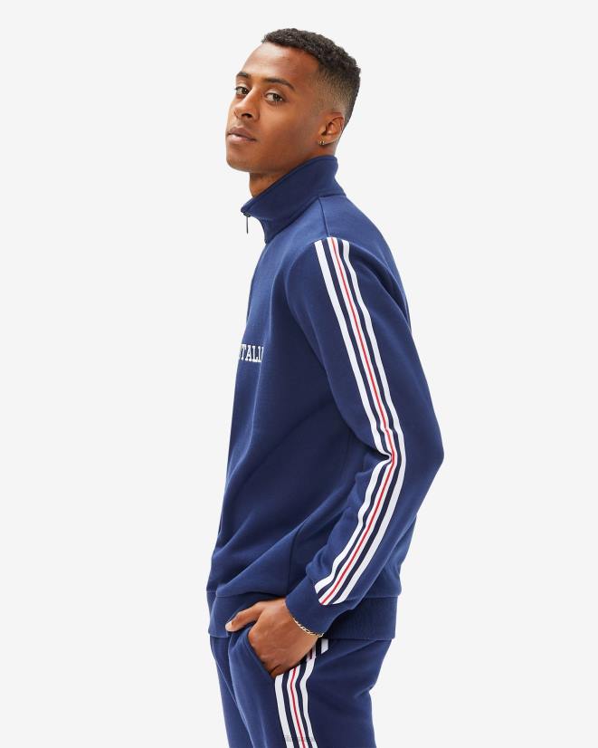 חיל הים החדש FILA new navy fila aemero qtr zip לגברים 68LF2595