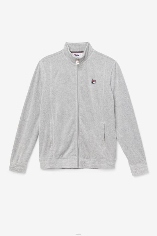 אפור אברש FILA מעיל קטיפה o-fit fila אפור חום 68LF827