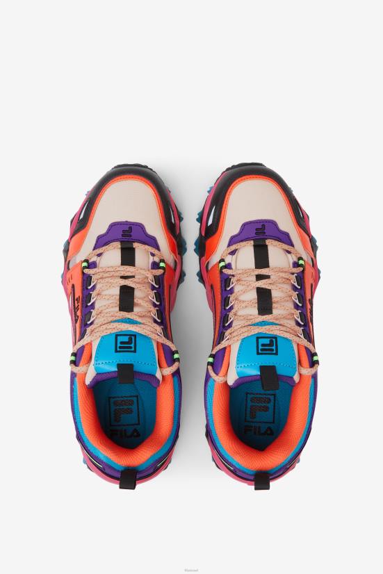 אקרו/קמליה ורד/סגול FILA oakmont tr fila ecru לנשים/קמליה ורד/סגול 68LF1322