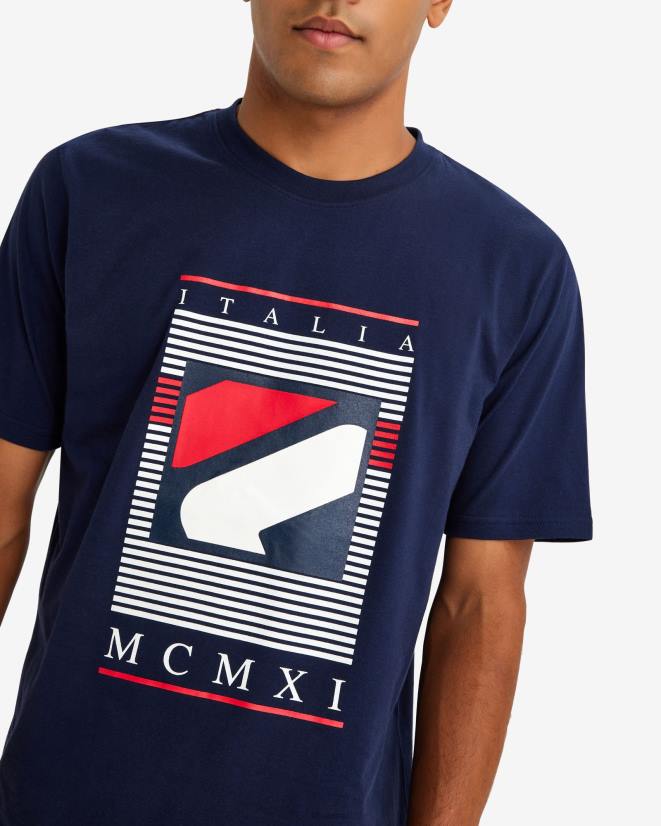 מעיל טווס FILA פילה גברים קרלוס טי peacoat 68LF2551