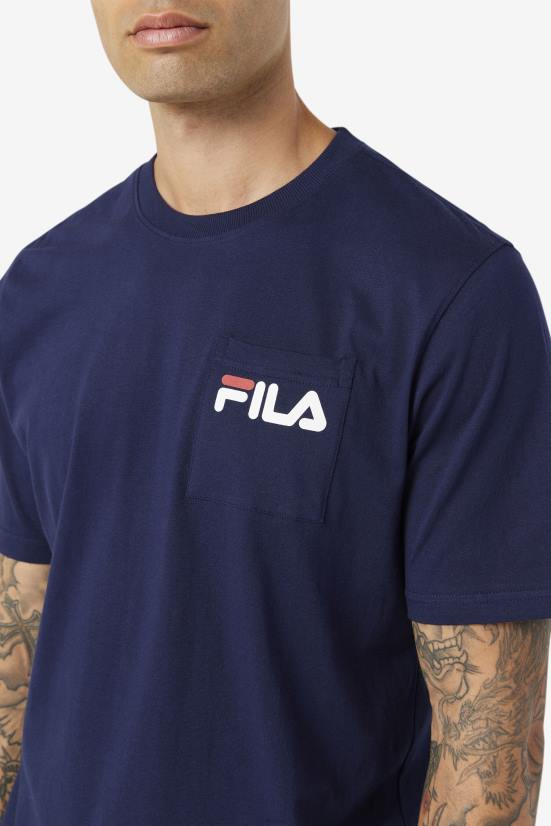 מעיל טווס FILA חולצת כיס פילה קרטיס של peacoat 68LF399