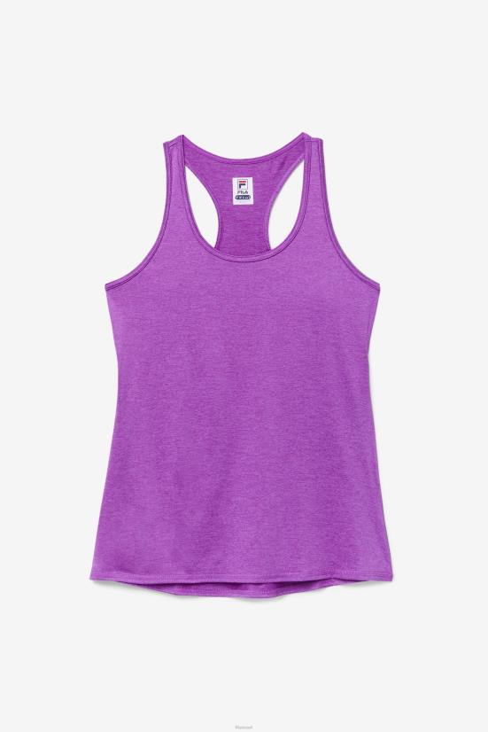 אברש קקטוס סגול FILA pickleball racerback tank purple cactus heather fila 68LF2021