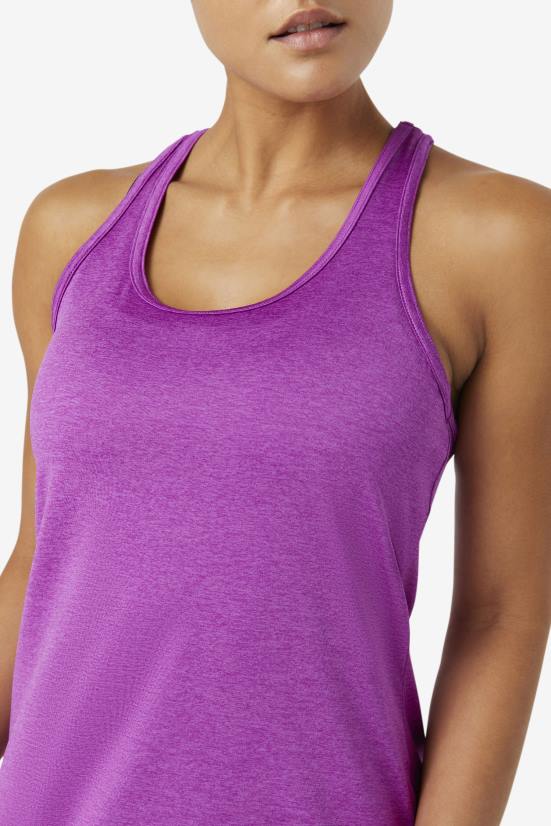 אברש קקטוס סגול FILA pickleball racerback tank purple cactus heather fila 68LF2021
