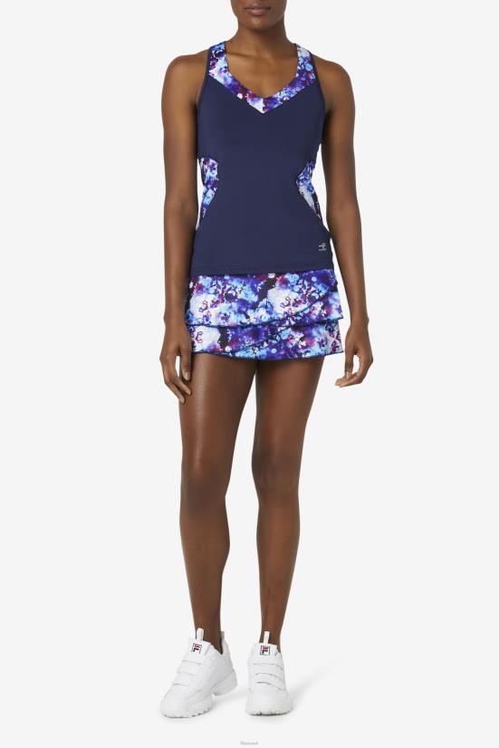 הדפס חיל הים/צי FILA pickleball tank tank fila נייבי הדפס/צי 68LF2036