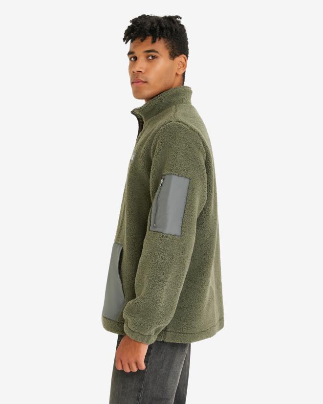 חָקִי FILA דובון קול גברים qtr zip חאקי פילה 68LF2627