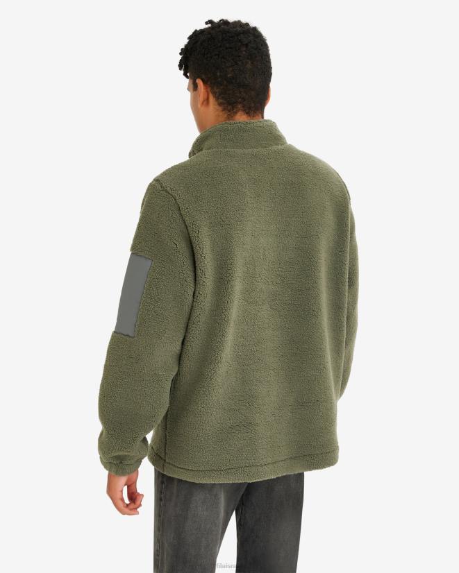 חָקִי FILA דובון קול גברים qtr zip חאקי פילה 68LF2627