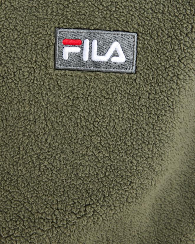 חָקִי FILA דובון קול גברים qtr zip חאקי פילה 68LF2627