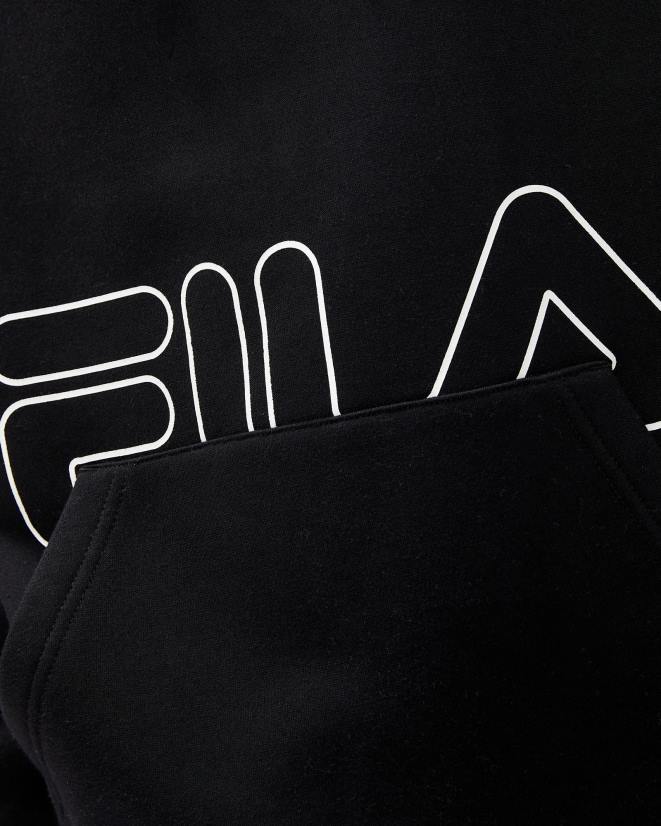 שָׁחוֹר FILA ג'יי qtr zip fila שחור לגברים 68LF2606