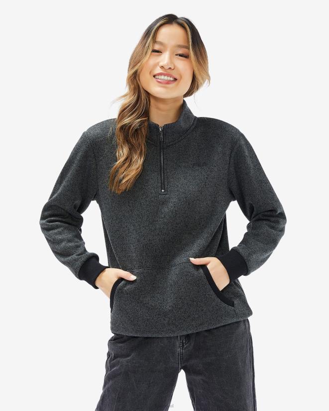 חוואר שחור FILA יוניסקס רומנו qtr zip שחור marle fila 68LF2597